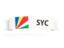 Seychelles. Flag on banner. Download icon.