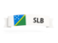 Solomon Islands. Flag on banner. Download icon.