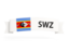 Swaziland. Flag on banner. Download icon.