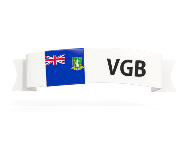 Flag on banner. Download flag icon of Virgin Islands at PNG format