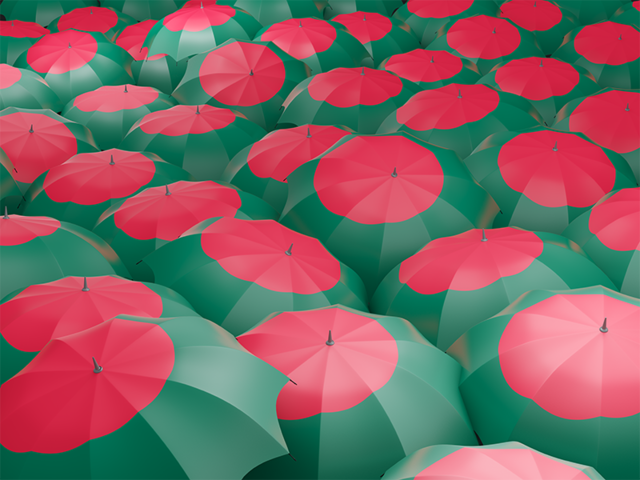 Flag on umbrellas. Download flag icon of Bangladesh at PNG format