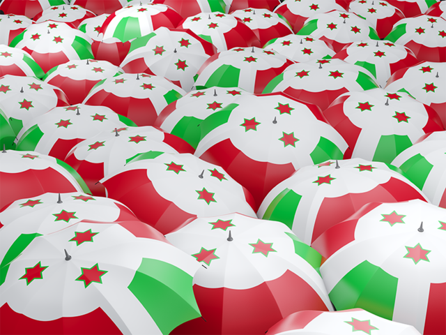 Flag on umbrellas. Download flag icon of Burundi at PNG format