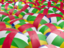 Central African Republic. Flag on umbrellas. Download icon.