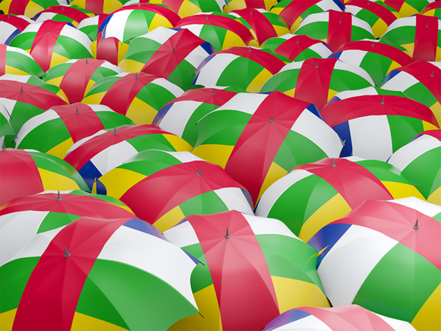 Flag on umbrellas. Download flag icon of Central African Republic at PNG format