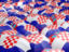 Croatia. Flag on umbrellas. Download icon.