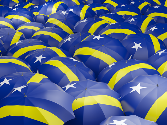 Flag on umbrellas. Download flag icon of Curacao at PNG format