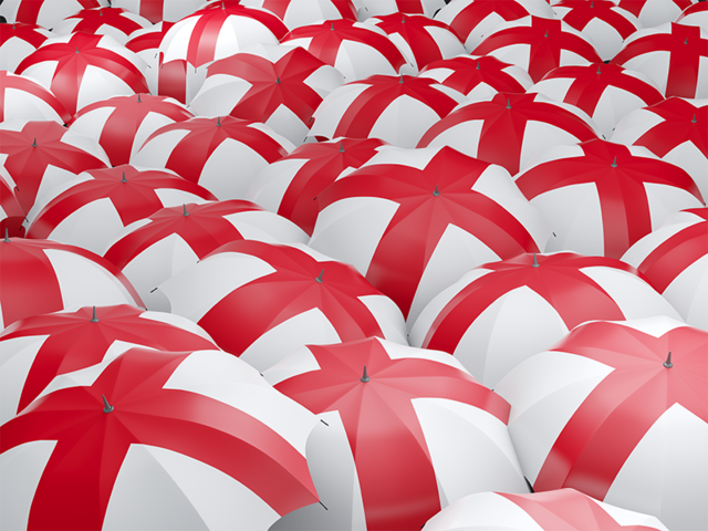 Flag on umbrellas. Download flag icon of England at PNG format