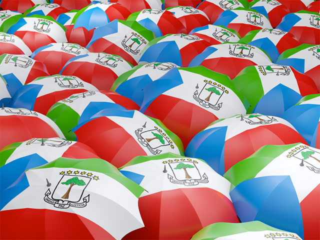 Flag on umbrellas. Download flag icon of Equatorial Guinea at PNG format