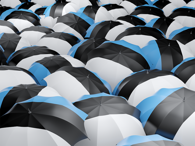 Flag on umbrellas. Download flag icon of Estonia at PNG format
