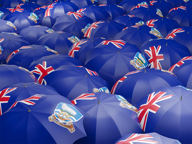 Flag on umbrellas. Download flag icon of Falkland Islands at PNG format