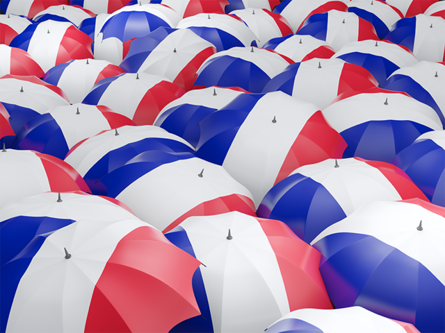Flag on umbrellas. Download flag icon of France at PNG format