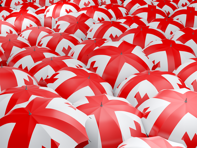 Flag on umbrellas. Download flag icon of Georgia at PNG format