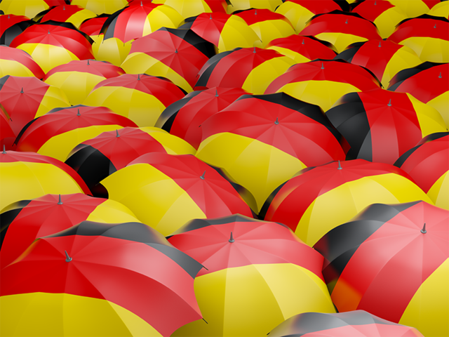 Flag on umbrellas. Download flag icon of Germany at PNG format