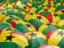 Ghana. Flag on umbrellas. Download icon.