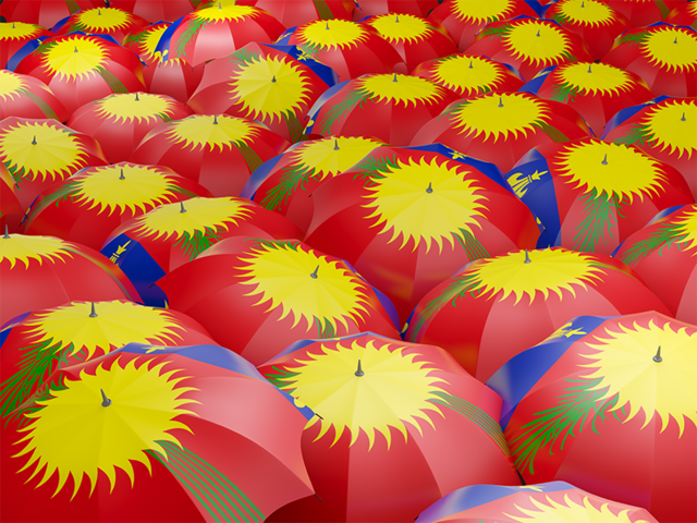 Flag on umbrellas. Download flag icon of Guadeloupe at PNG format