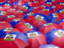 Haiti. Flag on umbrellas. Download icon.