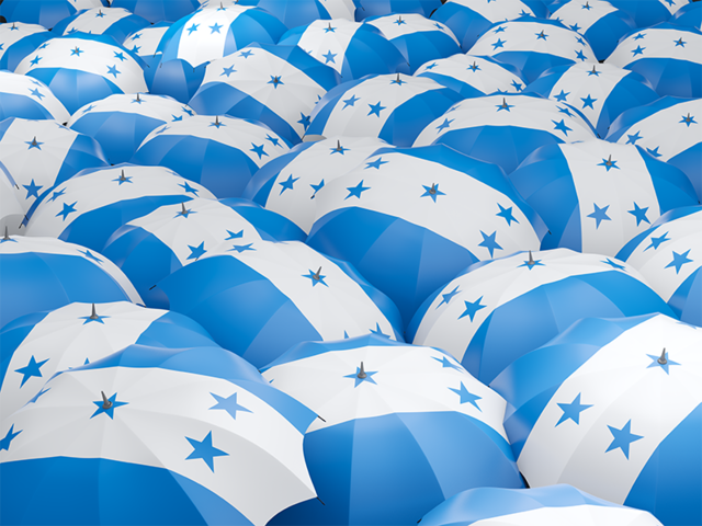 Flag on umbrellas. Download flag icon of Honduras at PNG format