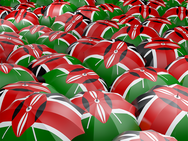 Flag on umbrellas. Download flag icon of Kenya at PNG format