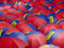 Liechtenstein. Flag on umbrellas. Download icon.