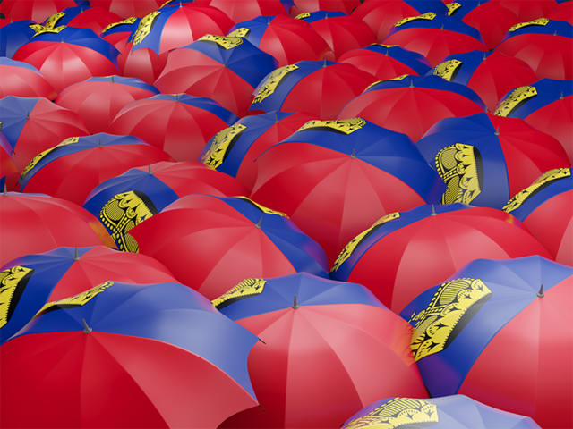Flag on umbrellas. Download flag icon of Liechtenstein at PNG format