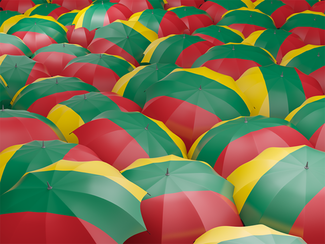 Flag on umbrellas. Download flag icon of Lithuania at PNG format