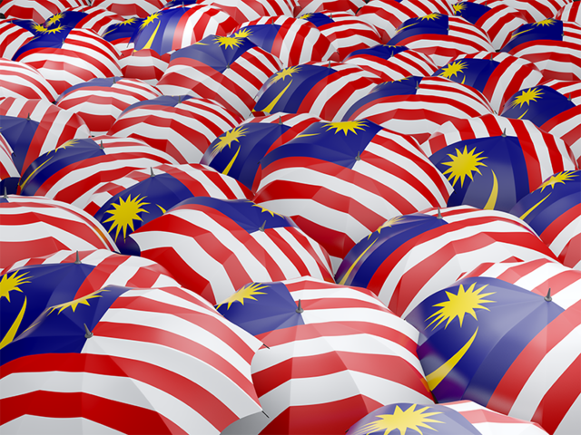 Flag on umbrellas. Download flag icon of Malaysia at PNG format