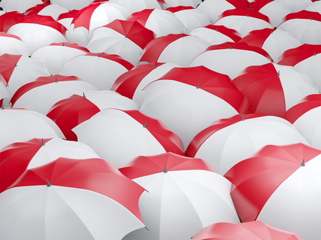 Flag on umbrellas. Download flag icon of Monaco at PNG format