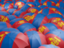 Mongolia. Flag on umbrellas. Download icon.