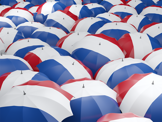 Flag on umbrellas. Download flag icon of Netherlands at PNG format