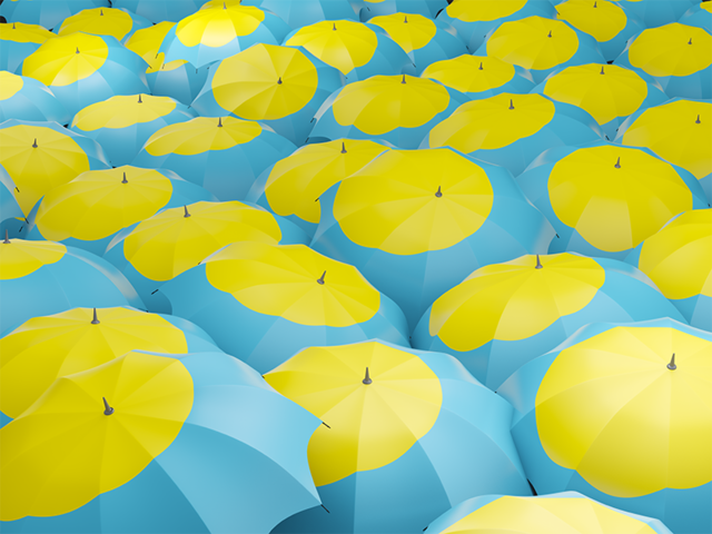 Flag on umbrellas. Download flag icon of Palau at PNG format