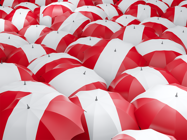 Flag on umbrellas. Download flag icon of Peru at PNG format
