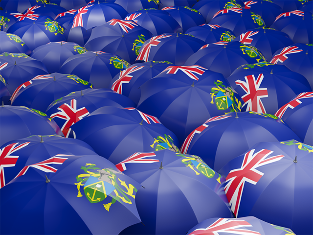 Flag on umbrellas. Download flag icon of Pitcairn Islands at PNG format