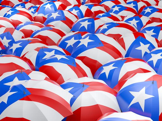 Flag on umbrellas. Download flag icon of Puerto Rico at PNG format