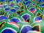 South Africa. Flag on umbrellas. Download icon.