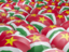 Suriname. Flag on umbrellas. Download icon.