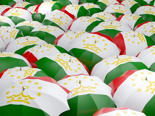 Flag on umbrellas. Download flag icon of Tajikistan at PNG format