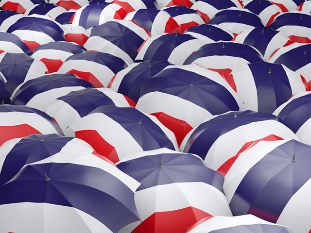 Flag on umbrellas. Download flag icon of Thailand at PNG format
