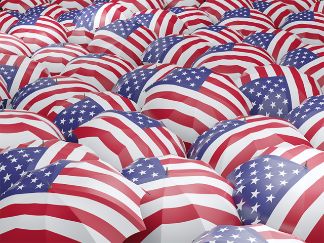 Flag on umbrellas. Download flag icon of United States of America at PNG format