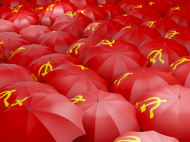 Flag on umbrellas. Download flag icon of Soviet Union at PNG format