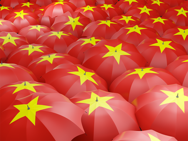 Flag on umbrellas. Download flag icon of Vietnam at PNG format