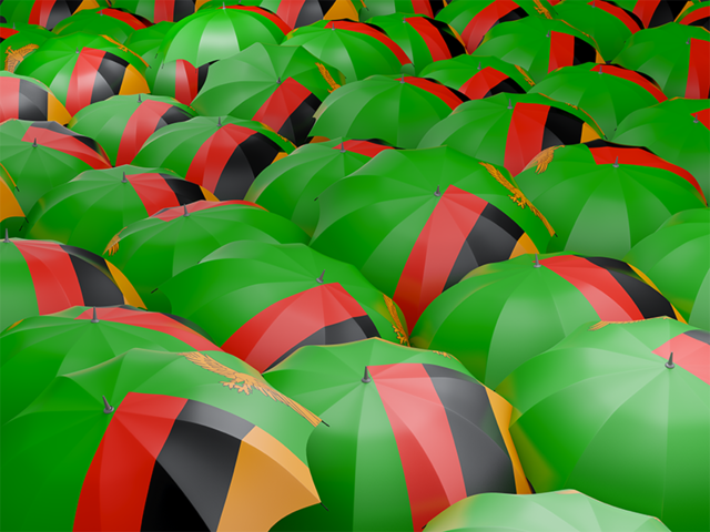 Flag on umbrellas. Download flag icon of Zambia at PNG format