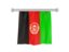 Afghanistan. Flag pennant. Download icon.