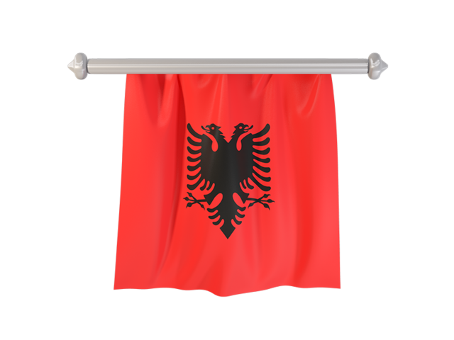 Флаг-вымпел. Скачать флаг. Албания