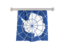 Antarctica. Flag pennant. Download icon.
