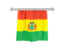 Bolivia. Flag pennant. Download icon.