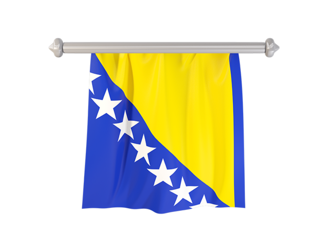Флаг-вымпел. Скачать флаг. Босния и Герцеговина