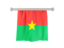 Burkina Faso. Flag pennant. Download icon.