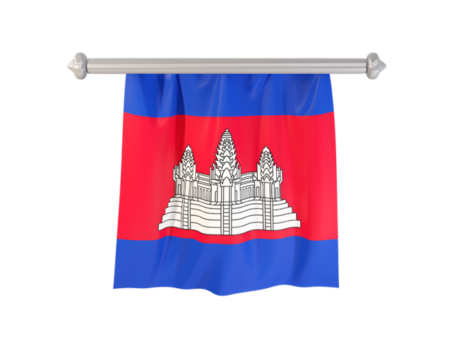 Флаг-вымпел. Скачать флаг. Камбоджа