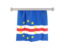 Cape Verde. Flag pennant. Download icon.