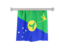 Christmas Island. Flag pennant. Download icon.